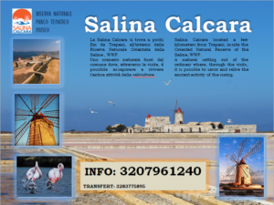 Salina Calcara di Trapani - Volantino informativo